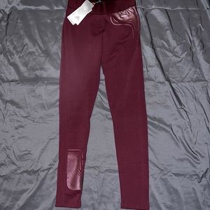 Maroon Adidas Leggings